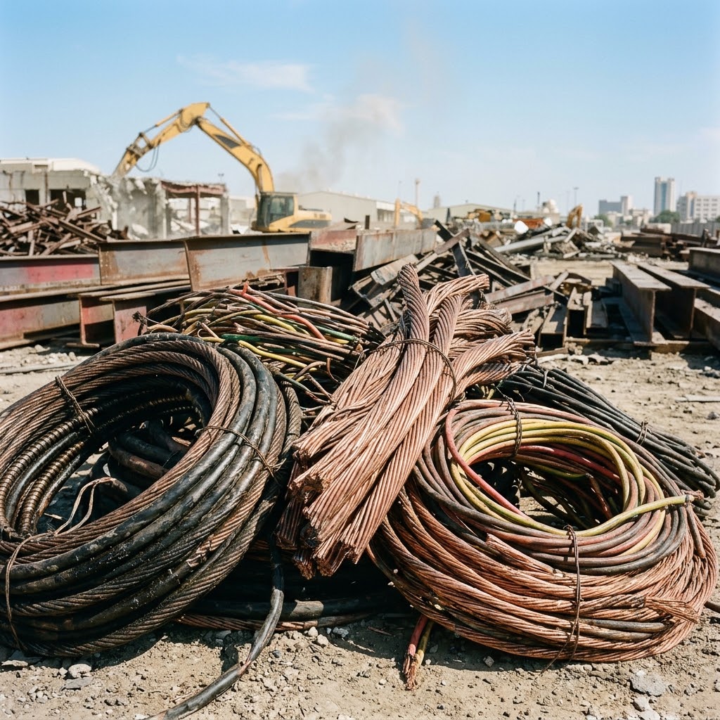 demolition wire scraps in dammam